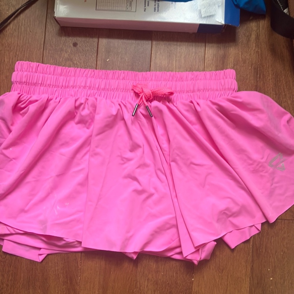 Pink flow shorts